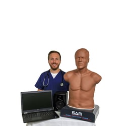 3B Scientific Cardionics SAM 3G Student Auscultation Manikin Dark Skin:First