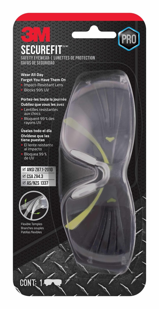 3M 3M SecureFit Safety Eyewear 3M™ SecureFit™ Safety Eyewear, SF400C