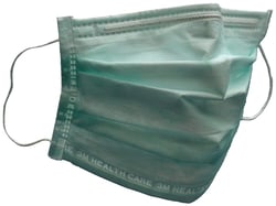 3M High Fluid Resistant Procedure Mask, Light Green High Fluid Resistant