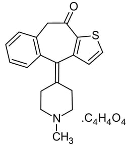 Abcam&nbsp;Ketotifen Fumarate, H<sub>1</sub> Antagonist, >99% Purity, Solid, 100 mg