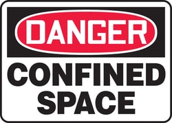 Accuform Signs Confined Space Signs