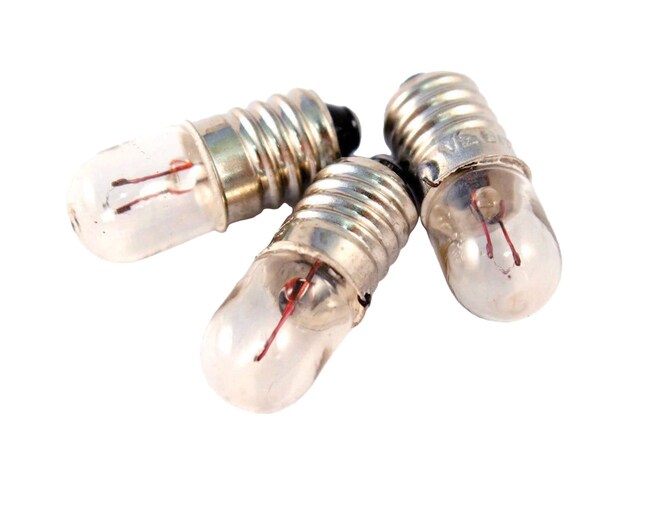 thumbnail image 2 of Pack Of 10 DYNABRITE 3175 Miniature Incandescent Bulbs – 3000K Yellow, Instrument Panel 2 of 6