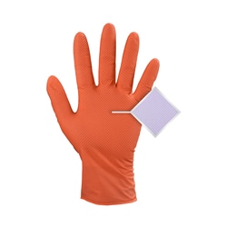 AMMEX CORPORATION Gloveworks Ultra Flock Lined RDT Orange Nitrile PF Ind Gloves 2X-Large | Buy Online | AMMEX CORPORATION | Fisher Scientific