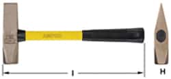 Ampco Large Cutoff Hammer with Fiberglass Handle