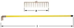 Ampco Fiberglass Handle Rake