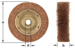 Ampco Crimped Wire Wheel Brush with 6 in. Brush Diameter