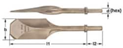 Ampco Pneumatic Hex Shank Clay Digger