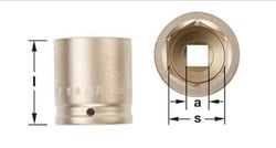 Ampco 6-Point Standard Impact 1/2 in. Socket
