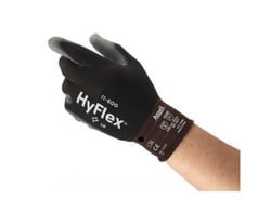 Ansell HyFlex™ 11-600 Black Nylon Gloves with Polyurethane Coating, Vending Packaged