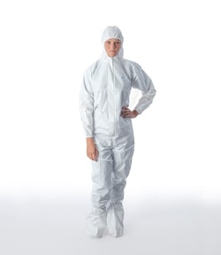 Ansell&nbsp;BioClean-D&trade; Sterile Coveralls with Hood and Integrated Boots