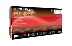 Ansell&nbsp;MICROFLEX&trade; Blaze&trade; N48 High Visibility Nitrile Gloves With Extended Cuff