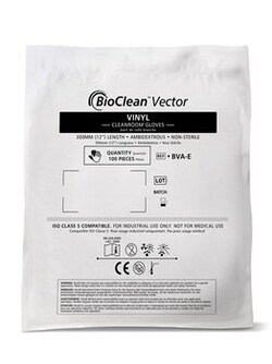 Ansell BioClean Vector BVA-E Vinyl Gloves:Personal Protective Equipment:Hand