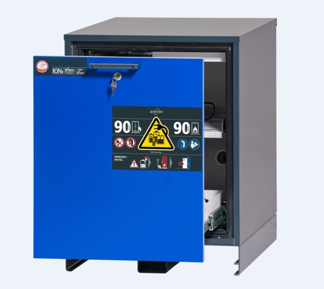 asecos&trade;&nbsp;IO90.078.059.057.U9.S Type 90 ION-CHARGE-90 Safety Storage Cabinet for Lithium-ion Batteries