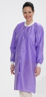 Apex Aseptic Extra-Safe Lab Coats, Blueberry X-Small | Buy Online