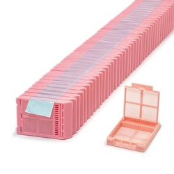 Azer Scientific Hinged Mesh Cassette,Taped Pink | Buy Online | Azer Scientific | Fisher Scientific