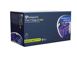 BM Polyco Finite P Indigo AF Nitrile Powder Free Disposable Gloves Large | Buy Online | BM Polyco&trade; | Fisher Scientific