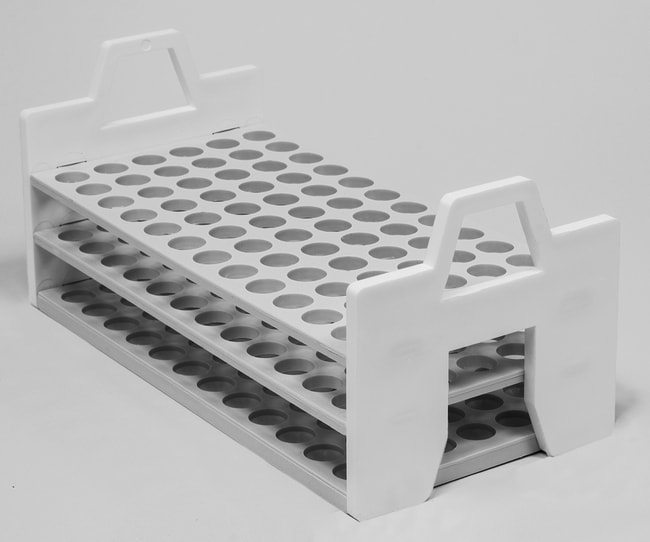 Fisherbrand Three-Tier Polypropylene Test Tube Racks Tubes (10 to 13 mm ...