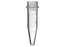 Bio Plas Graduated Screw Cap Tube with Conical Base and Writing Area