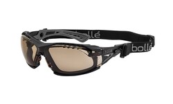 Bollé Safety Rush+ Safety Glasses with Assembled Foam and Strap Kit:Personal