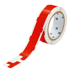 Brady™ Marking Tape T-Shaped Divider Marks: Adhesive Vinyl, Solid Color, Red