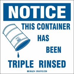 Brady&trade;&nbsp;Waste Disposal Labels - Adhesive Vinyl