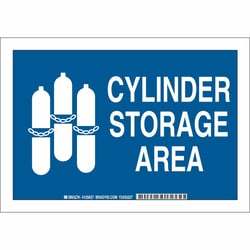 Brady™ Polystyrene Sign: CYLINDER STORAGE AREA