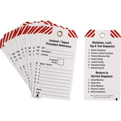 Brady™ Write-On Lockout Procedure Tag