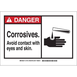 Brady™ ANSI Z535 Chemical, Biohazard & Hazardous Material Label - Self-Sticking Polyester