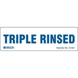 Brady™ Triple Rinsed Coated Paper