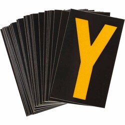 Brady™ BradyLite 1 in Reflective Numbers Y