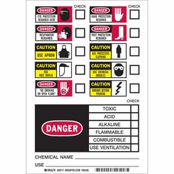 Brady™ Personal Protection (PPE) Labels - Cold Temperature Vinyl