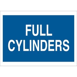 Brady™ Aluminum Sign: FULL CYLINDERS