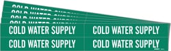Brady™ Cold Water Supply Pipe Marker, Style 4