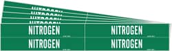 Brady Nitrogen Pipe Marker, Style 4, ASME (ANSI) A13.1 Standard Nitrogen