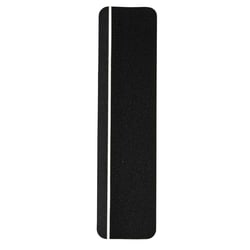 Brady™ Anti-Skid Tape Cleat - Grit-Coated Polyester, Reflective Stripe, Black