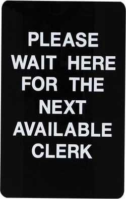 Brady™ Indoor Tensabarrier™ Barricade System - Plexiglass Sign