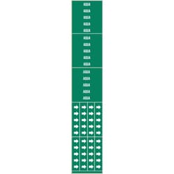 Brady&trade;&nbsp;Self-Adhesive Pipe Marker: AGUA, Vinyl, White on Green, Size 3C: Fits Pipes 0.75 in. Dia.