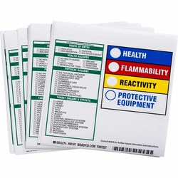 Brady Hazardous Communication Right-to-know Labels - Coated Paper 6 x 6 in. | Buy Online | Brady&trade; | Fisher Scientific