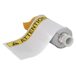 Brady™ BBP™85 Series Indoor/Outdoor Industrial Vinyl Blank Header Labels - ANSI CAUTION Header, French (ATTENTION)