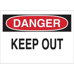Brady™ Security, Admittance & CCTV Sign - Non-Reflective Aluminum