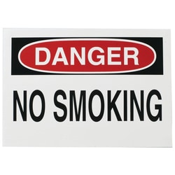 Brady™ No Smoking Sign - Self-Sticking Polyester