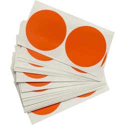Brady™ Aisle Marking Tape Dots - Adhesive Vinyl, Solid Color, Orange