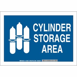 Brady&trade;&nbsp;Aluminum Sign: CYLINDER STORAGE AREA
