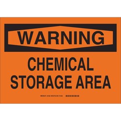 Brady&trade;&nbsp;Polystyrene Warning Sign: CHEMICAL STORAGE