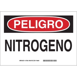 Brady&trade;&nbsp;Polyester Danger Sign: NITROGEN