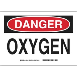 Brady&trade;&nbsp;Aluminum Sign: OXYGEN