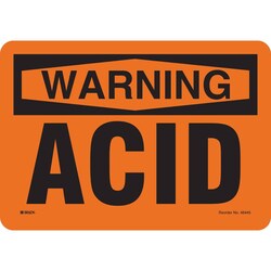 Brady&trade;&nbsp;Fiberglass Caution Sign: ACID