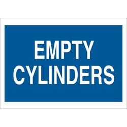 Brady™ Polyester Sign: EMPTY CYLINDERS