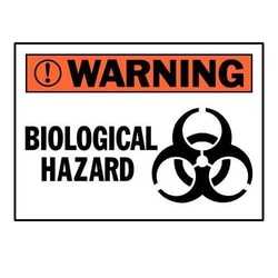 Brady&trade;&nbsp;Chemical, Biohazard &amp; Hazardous Material Labels - Self-Sticking Polyester - 3.5 in H x 5 in W