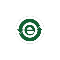 Brady™ WorkHorse™ Series Label: Polyester, Green on Clear, 1.181 in. Dia
